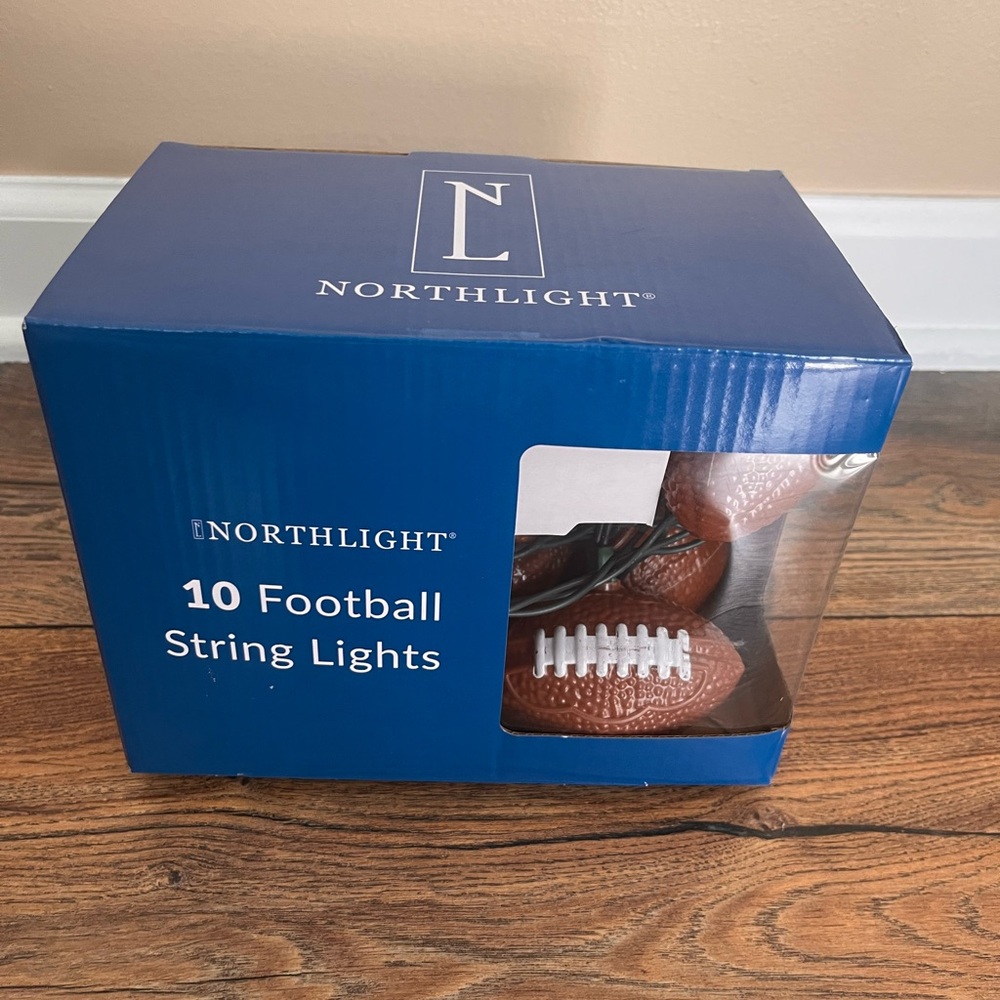 NIB Northlight Football String Lights